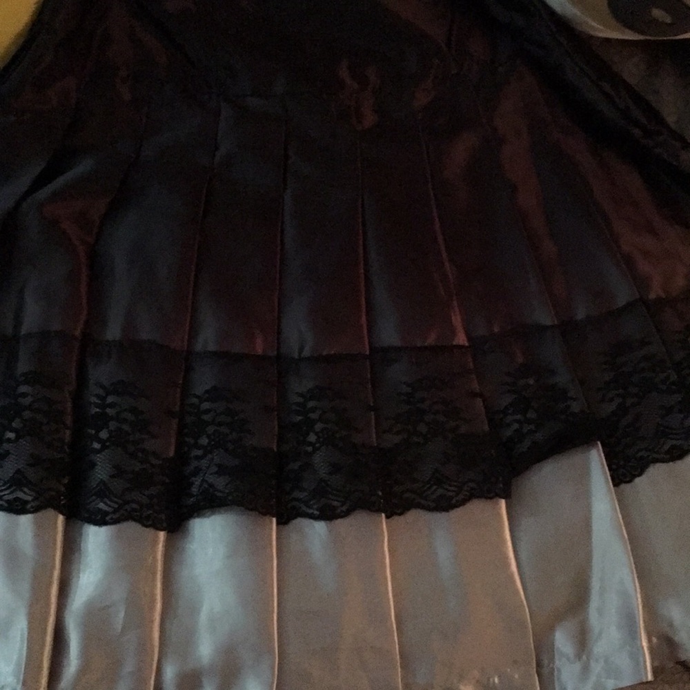 Black lacy soft skirt